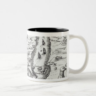 Taza Bicolor Uno de los mapas más tempranos del Magellan