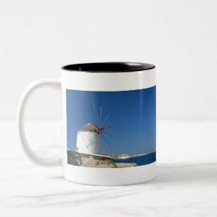 Taza Bicolor Uno De Los Pintorescos Molinos De Viento Del Siglo