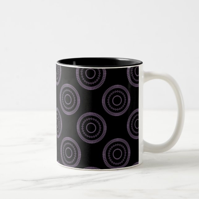 Taza Bicolor Uptown Posh Mug, Eggplant (Derecha)