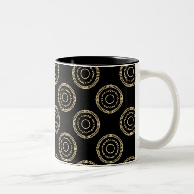 Taza Bicolor Uptown Posh Mug, Gold (Derecha)