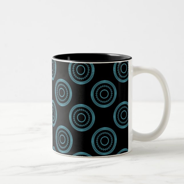 Taza Bicolor Uptown Posh Mug, Turquesa (Derecha)