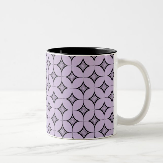 Taza Bicolor Uptown Retro Mug, Lavanda (Derecha)