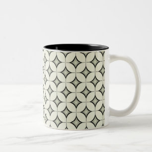 Taza Bicolor Uptown Retro Mug, Marfil