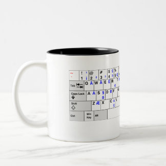 Taza Bicolor US Tastaturbelegung