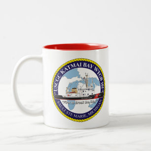 Taza Bicolor USCGC Katmai Bay WTCB 101