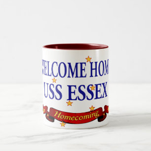 Taza Bicolor USS Essex casero agradable