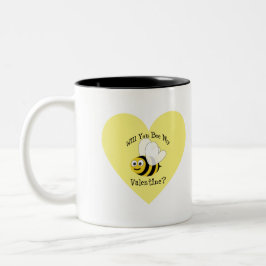 Taza Bicolor ¿Usted abeja mi tarjeta del día de San Valentín?