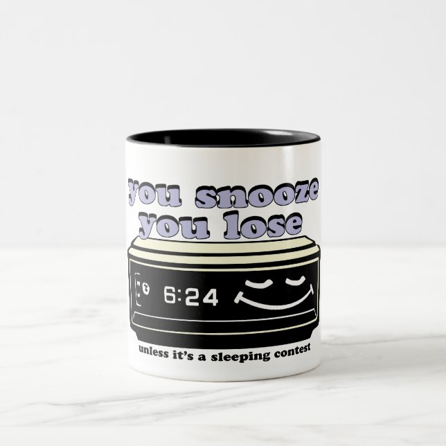 Taza Bicolor usted dormita usted pierde (Centro)