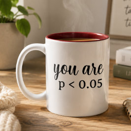 Taza Bicolor Usted es estadísticamente significativo P < 0.05