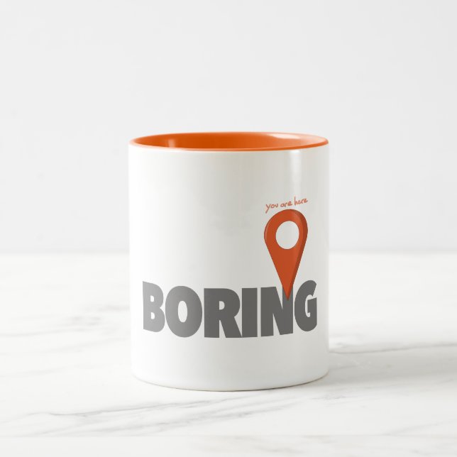 Taza Bicolor Usted está aquí - agujereando (Centro)