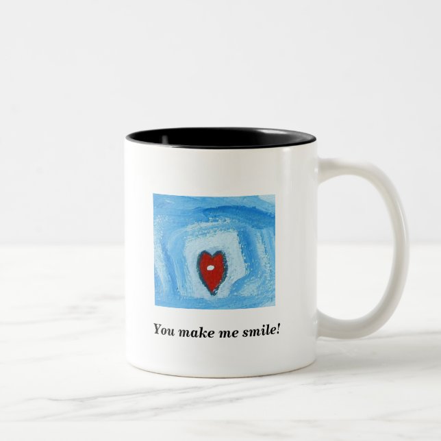 TAZA BICOLOR USTED HACE QUE SONRÍE (Derecha)
