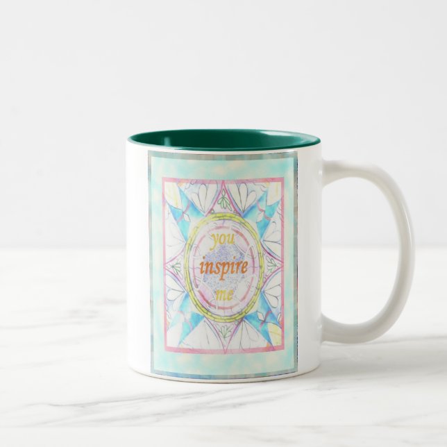 Taza Bicolor Usted me inspira (Derecha)