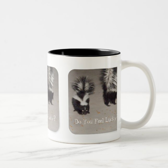 Taza Bicolor ¿Usted siente afortunado? (Derecha)