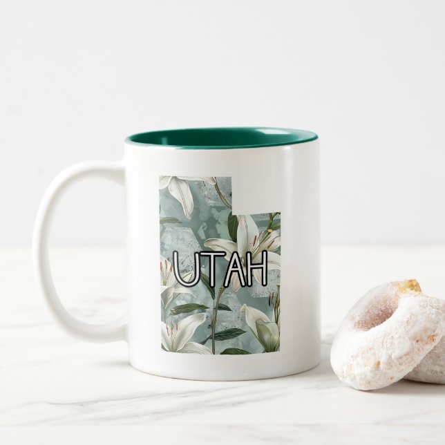 Taza Bicolor Utah Lily (Con donut)