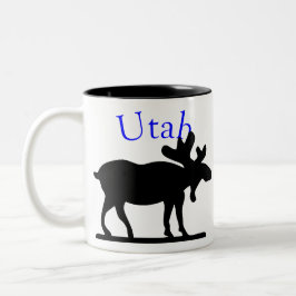 Taza Bicolor Utah Moose Mug