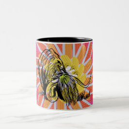 Taza Bicolor Vaca Alta Escocesa Divertida