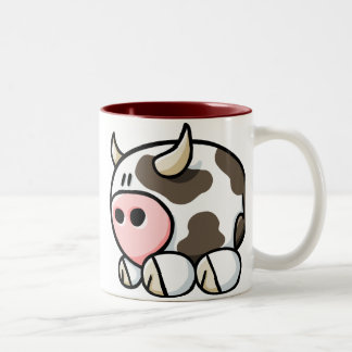 Taza Bicolor Vaca del dibujo animado