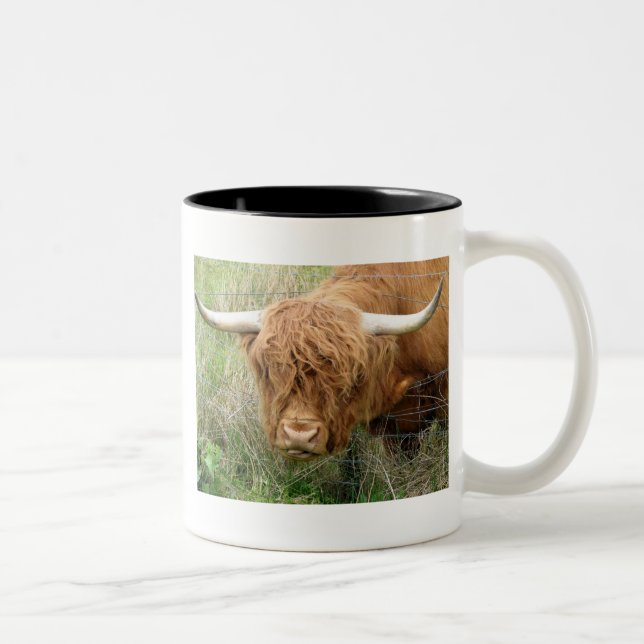 Taza Bicolor Vaca lanuda de la montaña (Derecha)