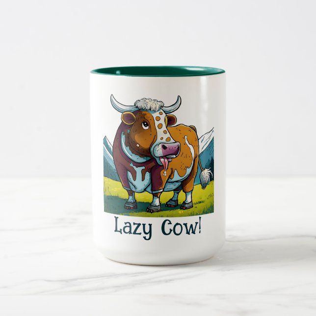 Taza Bicolor Vaca perezosa (Centro)