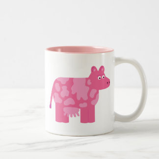 Taza Bicolor Vaca rosa
