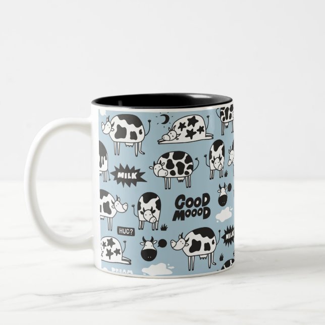 Taza Bicolor Vaca y leche (Izquierda)