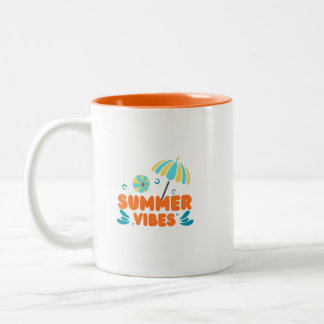 Taza Bicolor Vacaciones de Verano con Buen Ambiente