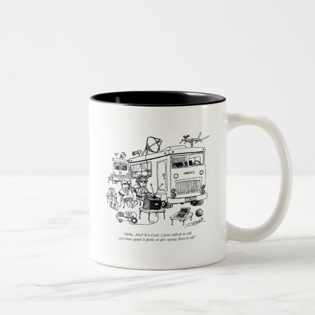Taza Bicolor Vacaciones familiares (Derecha)
