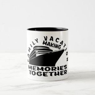 TAZA BICOLOR VACACIONES FAMILIARES.