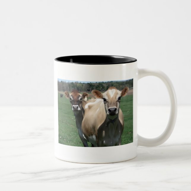 Taza Bicolor Vacas del jersey (Derecha)