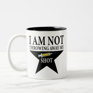Taza Bicolor Vacunación de Covid, NO voy a tirar mi tiro