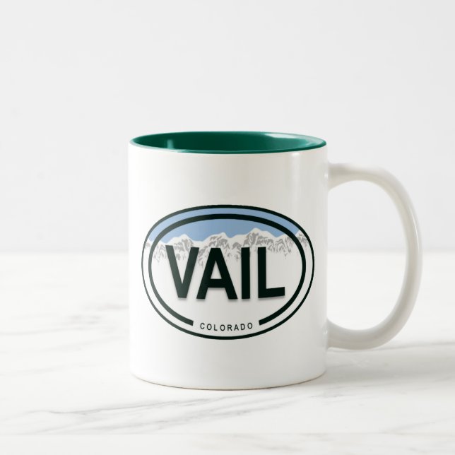 Taza Bicolor Vail Colorado Rocky Mountain (Derecha)
