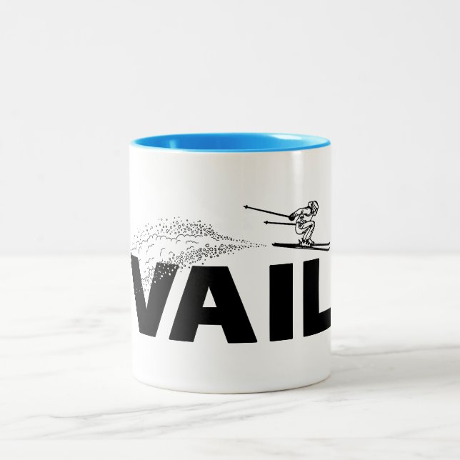 Taza Bicolor Vail Colorado Ski Jumper (Centro)