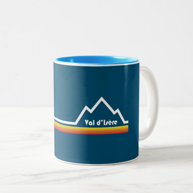 Taza Bicolor Val d'Isère Francia (Anverso derecho)