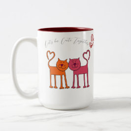 Taza Bicolor Valentine Cute
