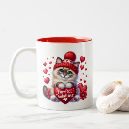 Taza Bicolor Valentine Hearts 