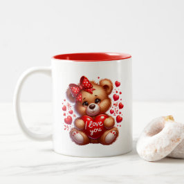 Taza Bicolor Valentine Hearts 