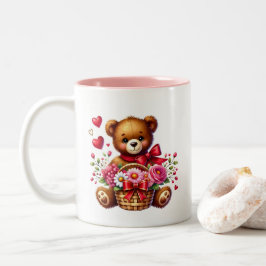 Taza Bicolor Valentine Hearts 