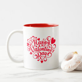 Taza Bicolor Valentine Hearts 