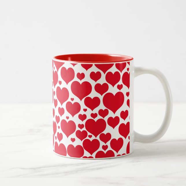 Taza Bicolor Valentine Hearts Mug (Derecha)
