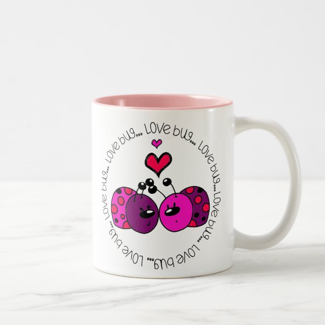 Taza Bicolor Valentine Love Bug (Derecha)