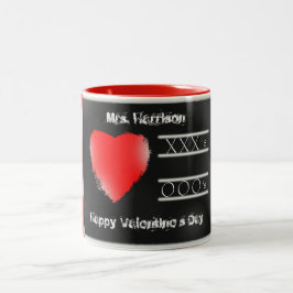 Taza Bicolor Valentine Mug para el profesor