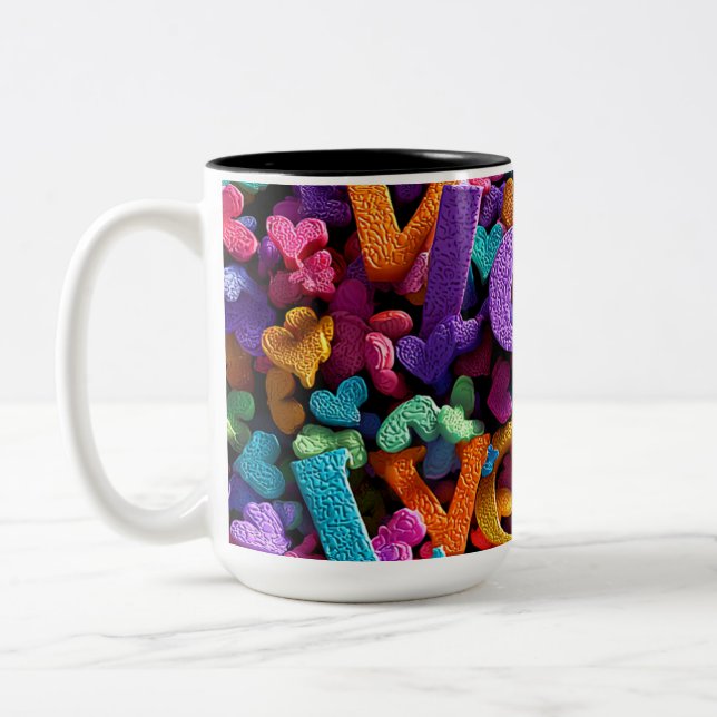 Taza Bicolor Valentine’s Day Mug | Romantic, Cute &Heartwarming (Izquierda)