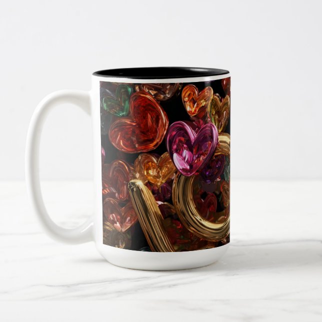 Taza Bicolor Valentine’s Day Mug | Romantic, Cute &Heartwarming (Izquierda)