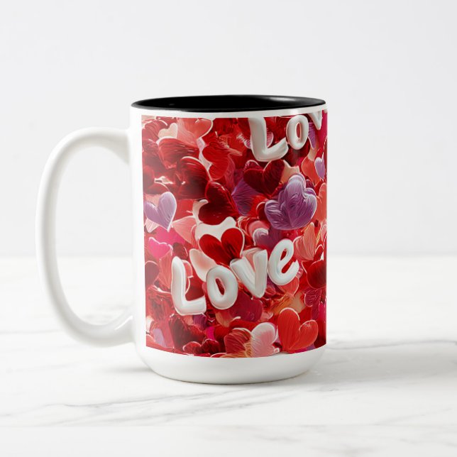 Taza Bicolor Valentine’s Day Mug | Romantic, Cute &Heartwarming (Izquierda)