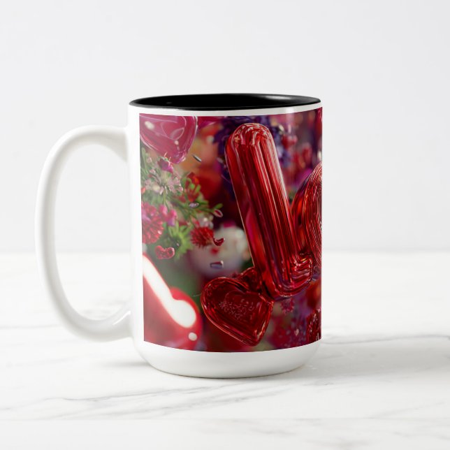 Taza Bicolor Valentine’s Day Mug | Romantic, Cute &Heartwarming (Izquierda)