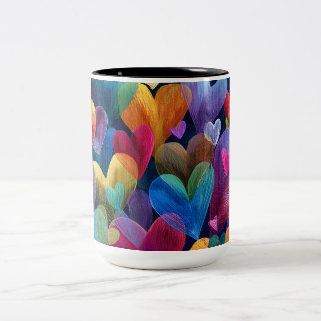 Taza Bicolor Valentine’s Day Mug | Romantic, Cute &Heartwarming (Centro)