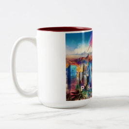 Taza Bicolor Valle Fénix Del Sol