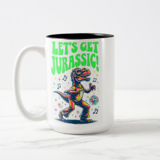 Taza Bicolor ¡Vamos a tener jurásico!