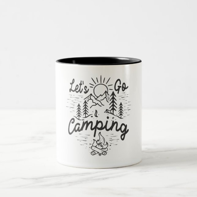 Taza Bicolor Vamos Camping Camper Adventure (Centro)
