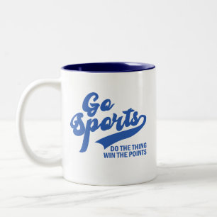 Taza Bicolor Vamos Deportes Haz La Cosa Ganar Los Puntos